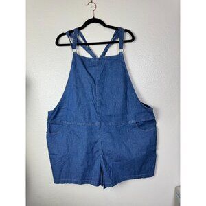 NEW Torrid Chambray Shortall Blue Denim Overalls Plus Size 4X Overall Casual
